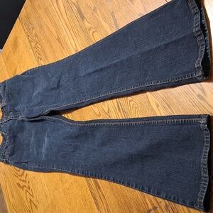 LEVI STRAUSS Jeans 4M Womens BLUE Dark BOOTCUT  Preowned BOOT CUT Denim AT WAIST